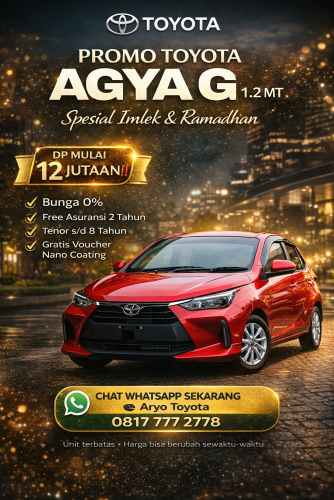 PROMO TOYOTA AGYA BEKASI